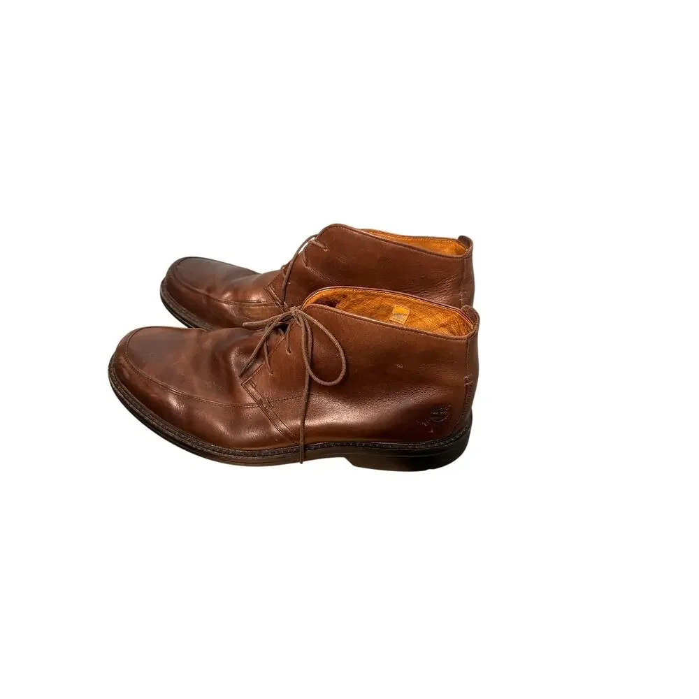 Timberland Earthkeepers City Lite men's brown leather chukka boots Size 13